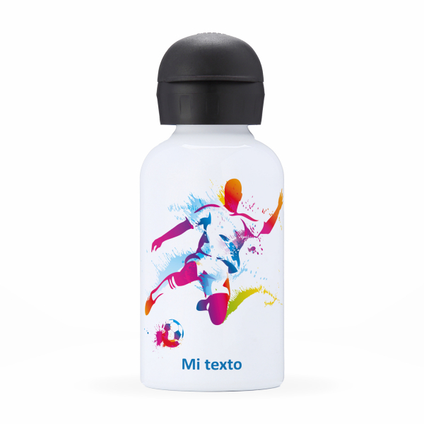 Botella acero 750 ml + Funda Unicornios Personalizable