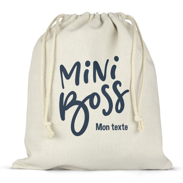 Mochila saco de cuerdas personalizable para la fiambrera - bento - fiambrera con diseño de mini boss