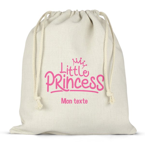 Mochila saco de cuerdas personalizable para la fiambrera - bento - fiambrera con diseño de princesita